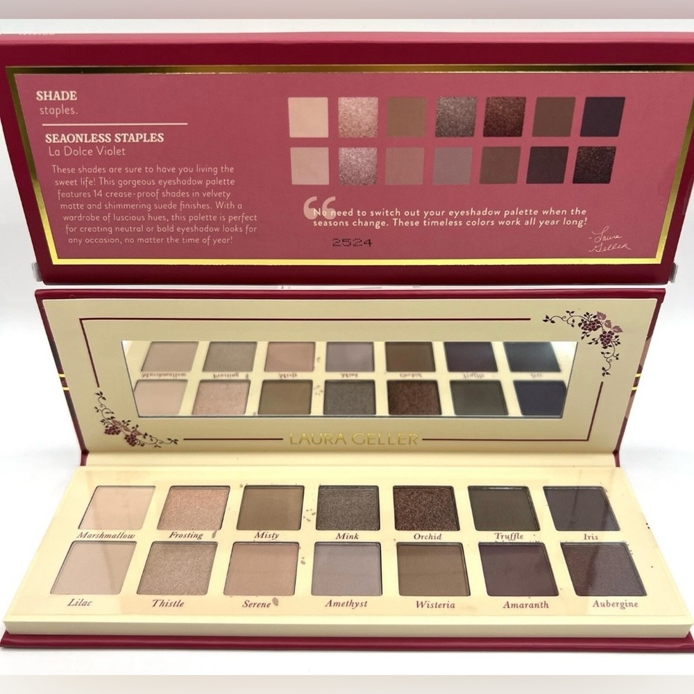 🌻 Laura Geller Eyeshadow Palette La Dolce Violet Full Size NEW